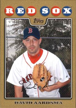 David Aardsma 2008 Topps Updates and Highlights Gold baseball card